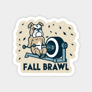 Fall Brawl Bulldog Gym retro Magnet