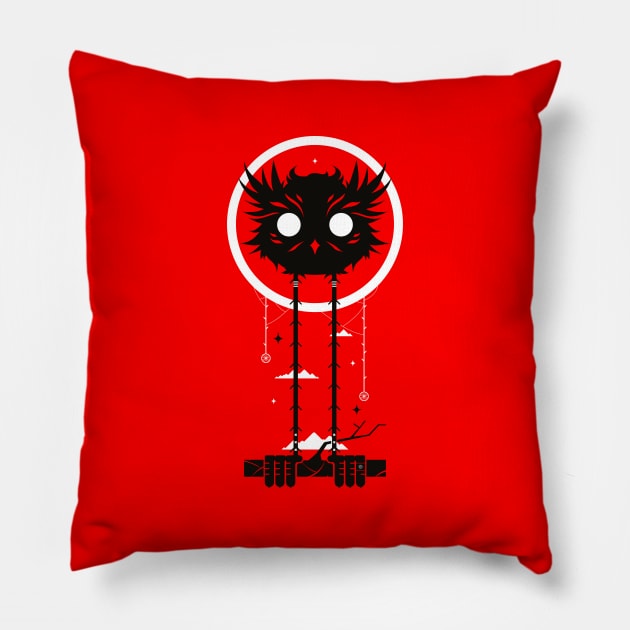 Owl - Dreamcatcher Pillow by BadBox