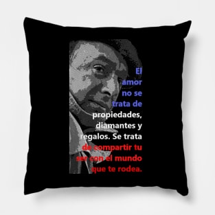 Pablo Neruda - "El amor no se trata..." Quote from Chilean Poet Pillow