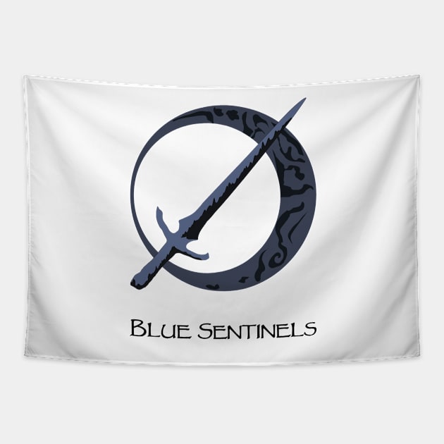 Blue Sentinels - Text Tapestry by raulchirai