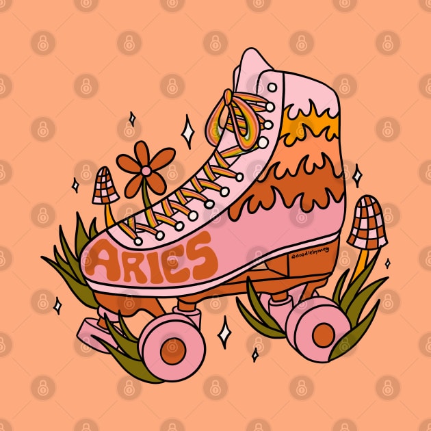 Aries Roller Skate by Doodle by Meg