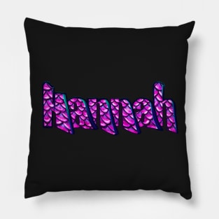 Top 10 best personalised gifts 2022  - Hannah - name in graffiti style mermaid scale pattern - custom name Pillow