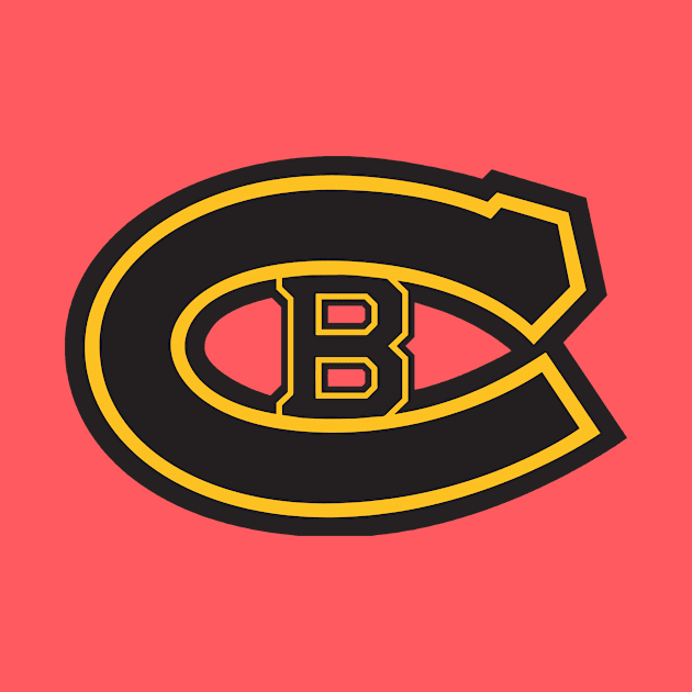 Bruins - Habs logo mashup by phneep