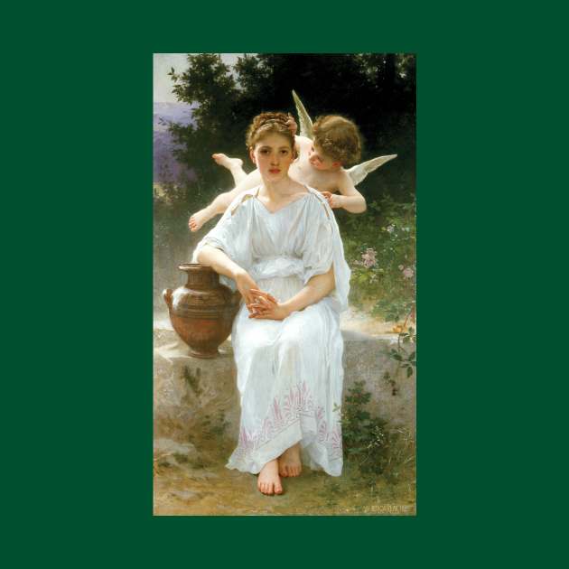 Whisperings of Love by Bouguereau by MasterpieceCafe