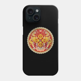 Vintage Distressed Coat of Arms of Bhutan Phone Case