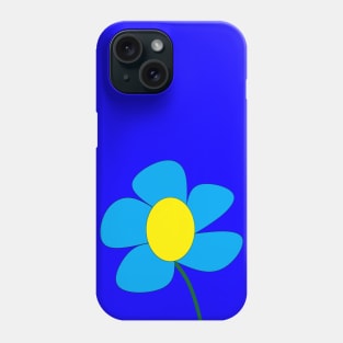 Yellow and Turquoise Daisy Phone Case