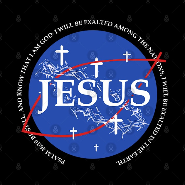 Jesus Nasa Faith over Fear Faith based Bible Verse by Caskara