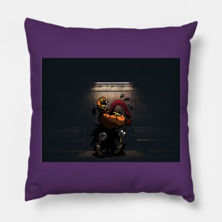 PUMPKIN DWELLER - WITH SEWER ART - TOXIC FRIENDS HOLIDAY COLLECTION Pillow