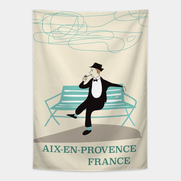 Aix-en-Provence France Tapestry by nickemporium1