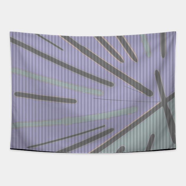 Rays - Modern Art Design | Lines | Soft Lavender Tapestry by Gizi Zuckermann Art