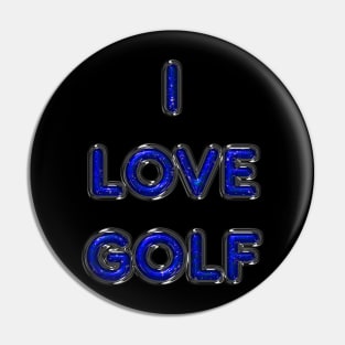 I Love Golf - Blue Pin