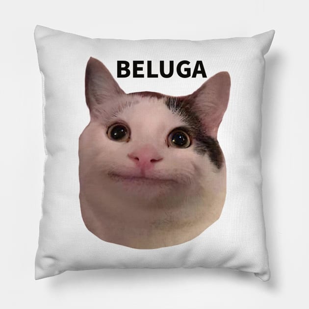 Beluga Cat Pin for Sale by BHM Shirts