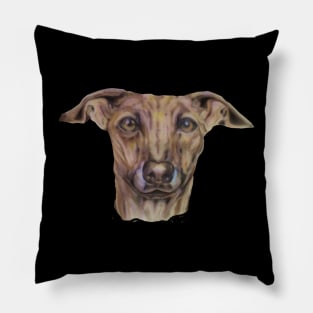 Happy Greyhound Pillow