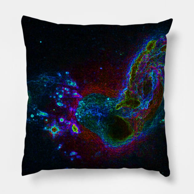 Black Panther Art - Glowing Edges 430 Pillow by The Black Panther