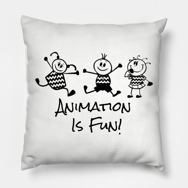 Animation Fun Cartoon Pillow by DesignIndex