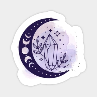 Crystal Moon Galaxy Magnet