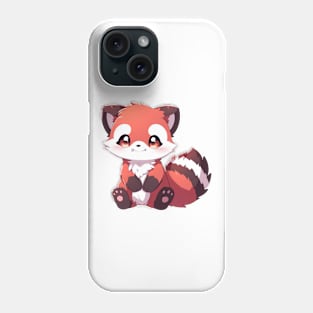 Simple drawn cute red panda Phone Case