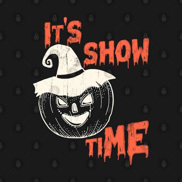 Scary Pumpkin Show Time Funny Halloween by benyamine