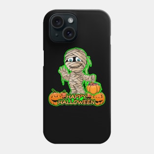 Mummy Scary and Spooky Happy Halloween Funny Graphic Phone Case