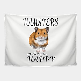 Hamsters make me happy Syrian ver. Tapestry