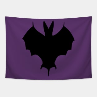 Simple Silhouette Of A Halloween Bat Tapestry