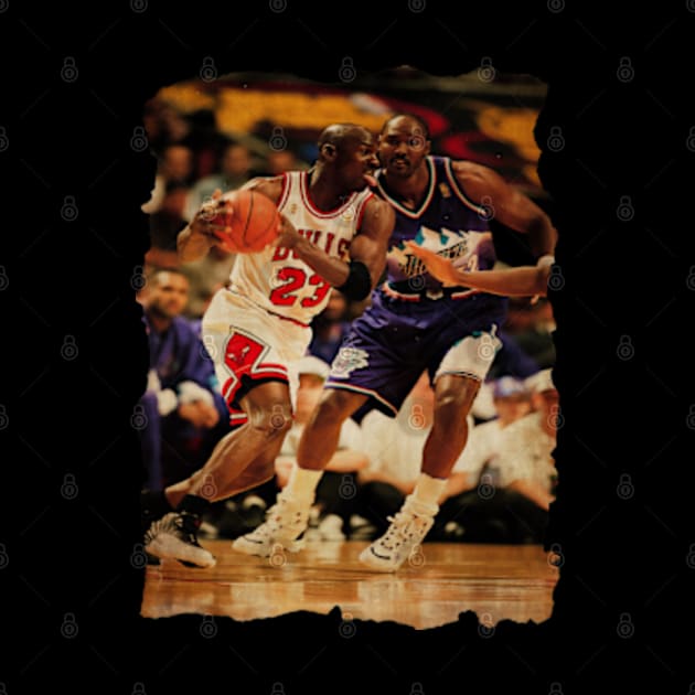 Michael Jordan vs Karl Malone Vintage by CAH BLUSUKAN