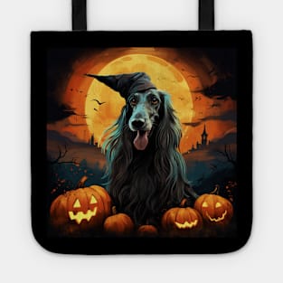 Halloween Afghan Hound Tote