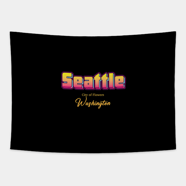 Seattle Tapestry by Delix_shop