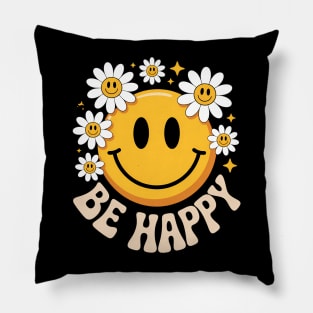 Cute Smile Face Flower Pillow