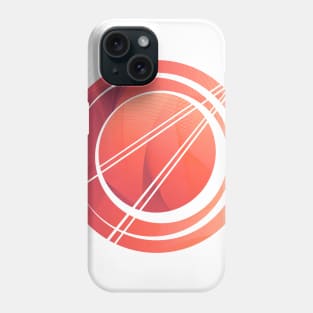 Geometric minimal circle coral pink Phone Case