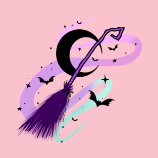 Pastel witch broom T-Shirt