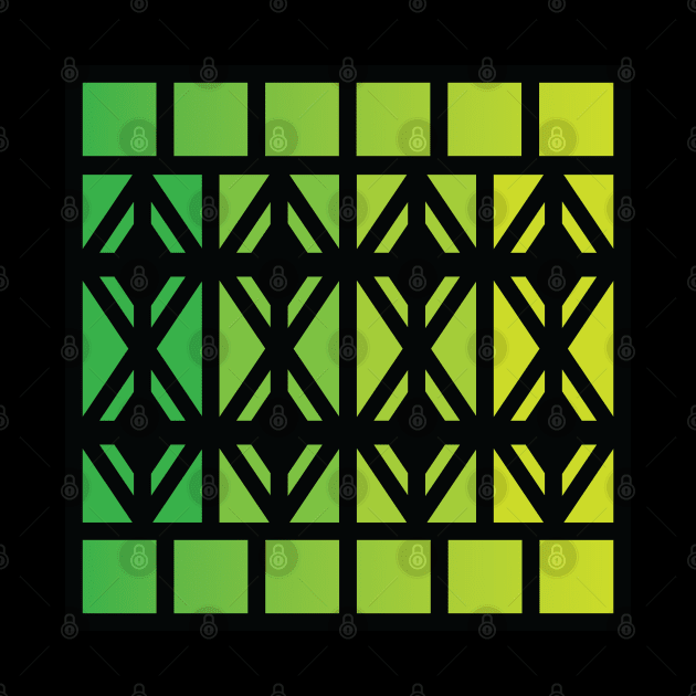 “Dimensional Energy” - V.6 Green - (Geometric Art) (Dimensions) - Doc Labs by Doc Labs