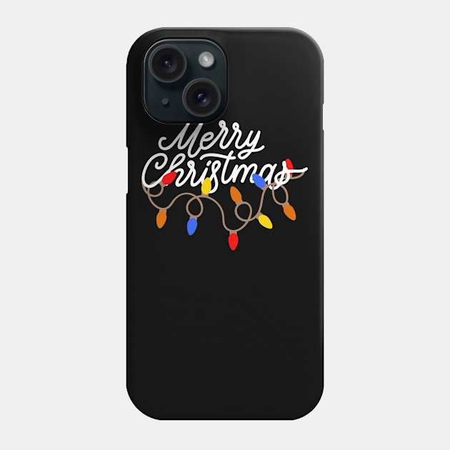 Merry Christmas Lights Phone Case by AngelFlame