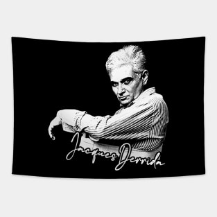 Jacques Derrida // Retro Fan Artwork Tapestry