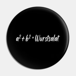 Mathe Wurstsalat Mathematiker Humor Pin