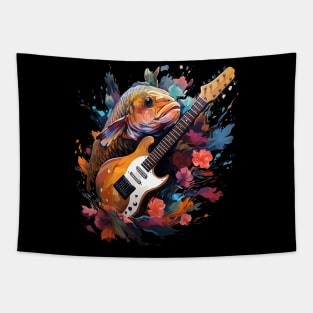 Arowana Playing Guitar Tapestry