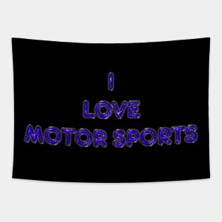 I Love Motor Sports - Purple Tapestry