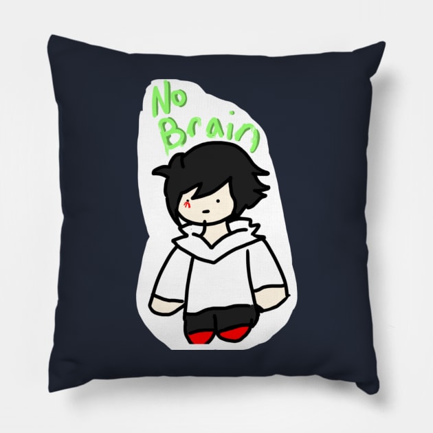 No Brain- Oc Pillow by Frog_Kings Palace