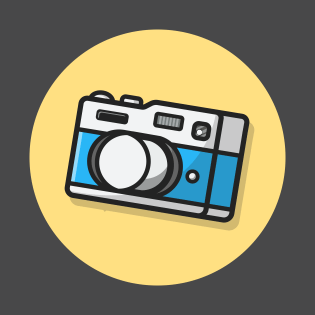 Camera Cartoon Vector Icon Illustration by Catalyst Labs