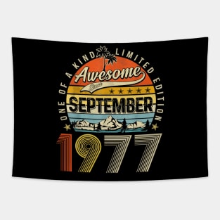 Awesome Since September 1977 Vintage 46th Birthday Tapestry