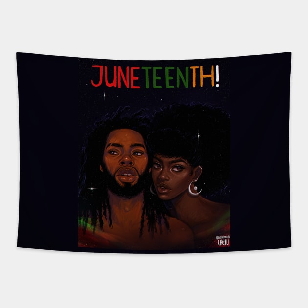 Happy Juneteenth! Tapestry by VactuART