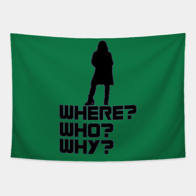 Gamora - Where? Who? Why? Tapestry by grinningmasque