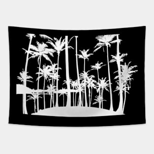 Palm Sun And Vacation Fur Tapestry