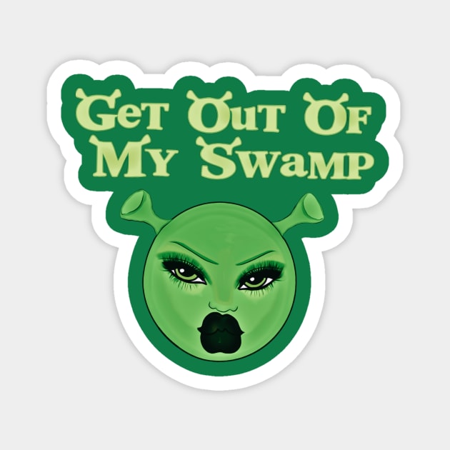 Shrek Get Out of My Swamp Meme Funny Wall Tapestry
