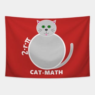 circle-2rpi-cat-math-white Tapestry