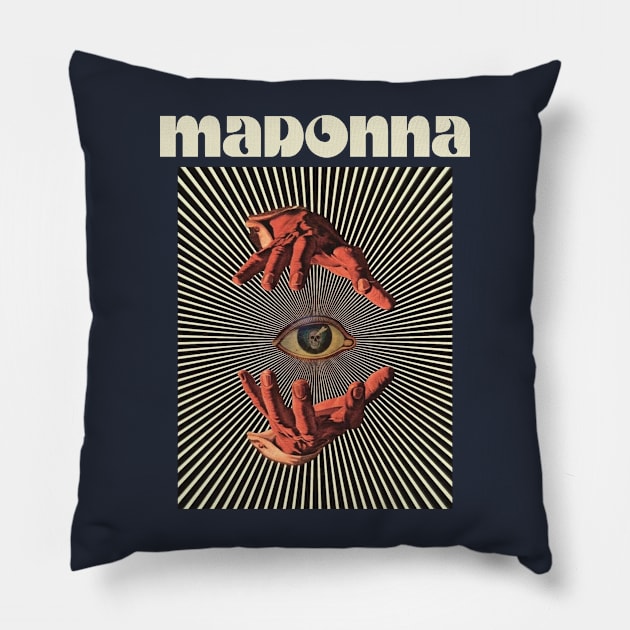 Hand Eyes Madonna Pillow by Kiho Jise