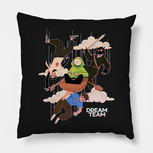 Dream Team Falling For Boat Strats Pillow by SaucyBandit