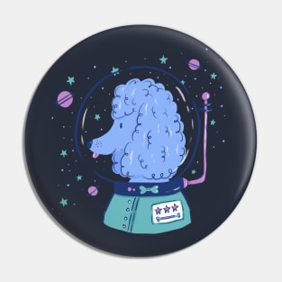 Space Poodle Pin