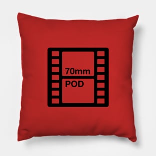 70mm Black Logo Pillow