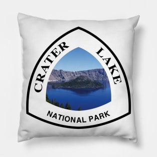 Crater Lake National Park shield Pillow